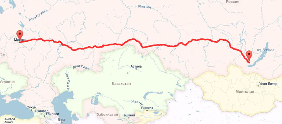 Как добраться из москвы до байкала